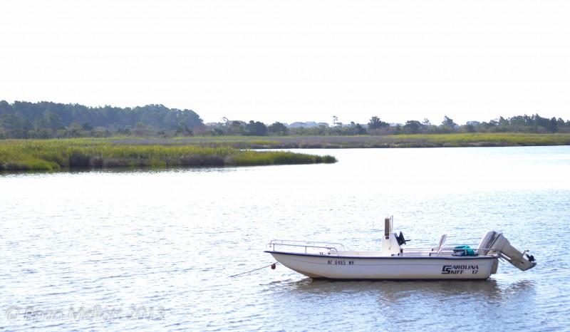 Boat on the Water--Nags Head, Outer Banks, NC