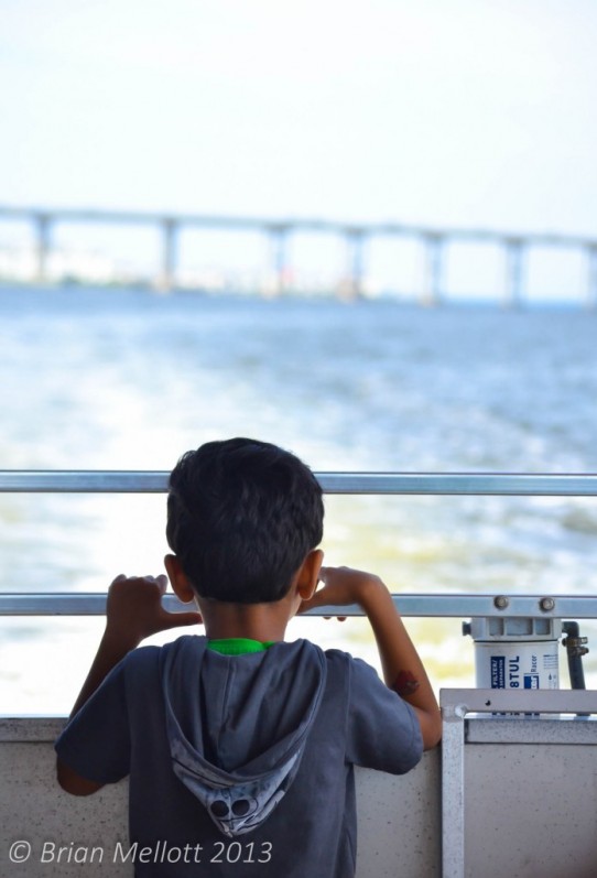 Boy Looks Out on the Water