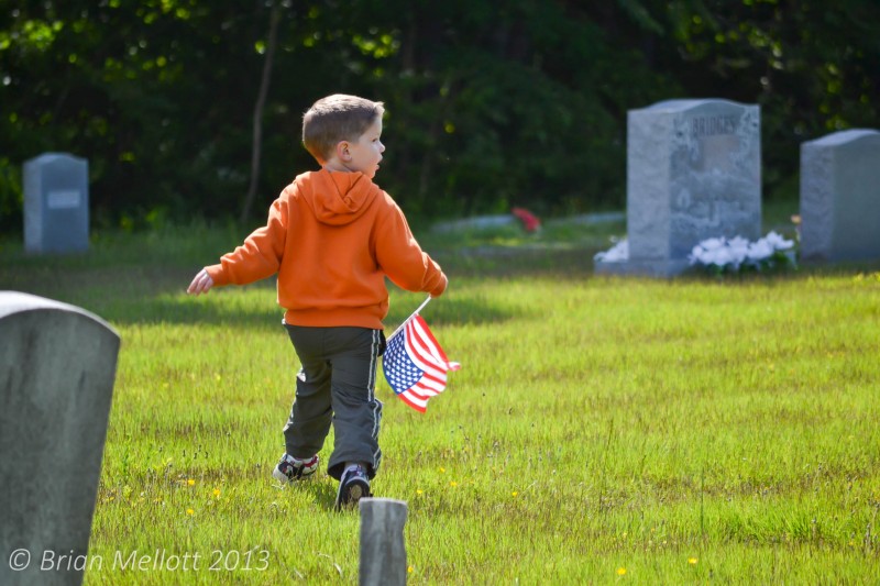 Boy on Memorial Day