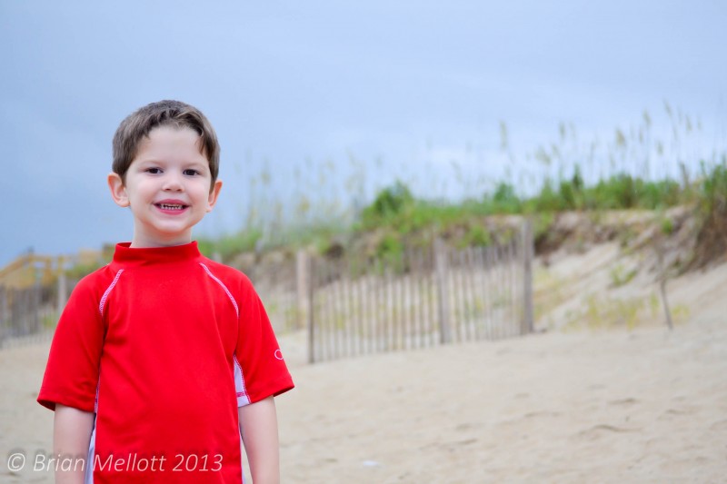 Boy on the Beach--Kill Devil Hills, Outer Banks, NC
