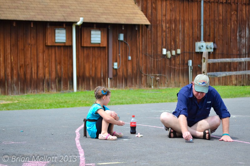 Girl with Grandpa--Natural Bridge Station, VA