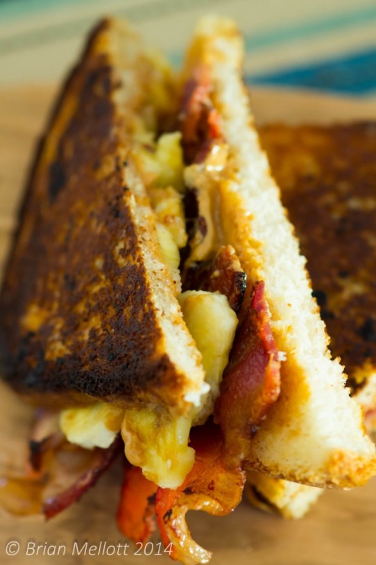 Peanut Butter, Banana, and Bacon Sandwich