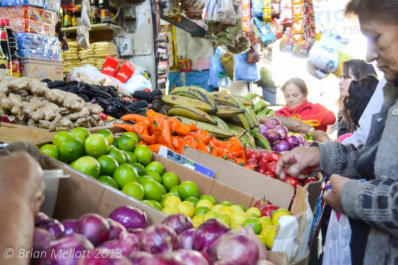 Produce Stand--Mercado Central, Santiago, Chile