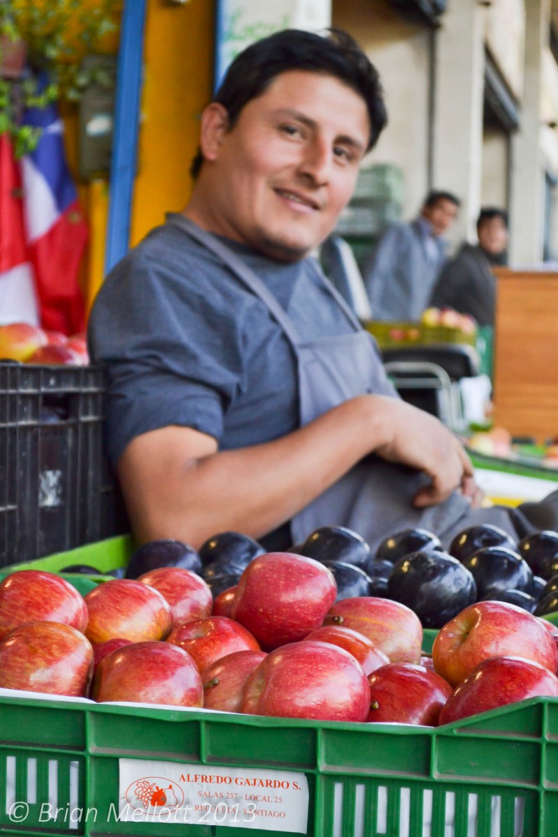 Taking a Break--Mercado Central, Santiago, Chile