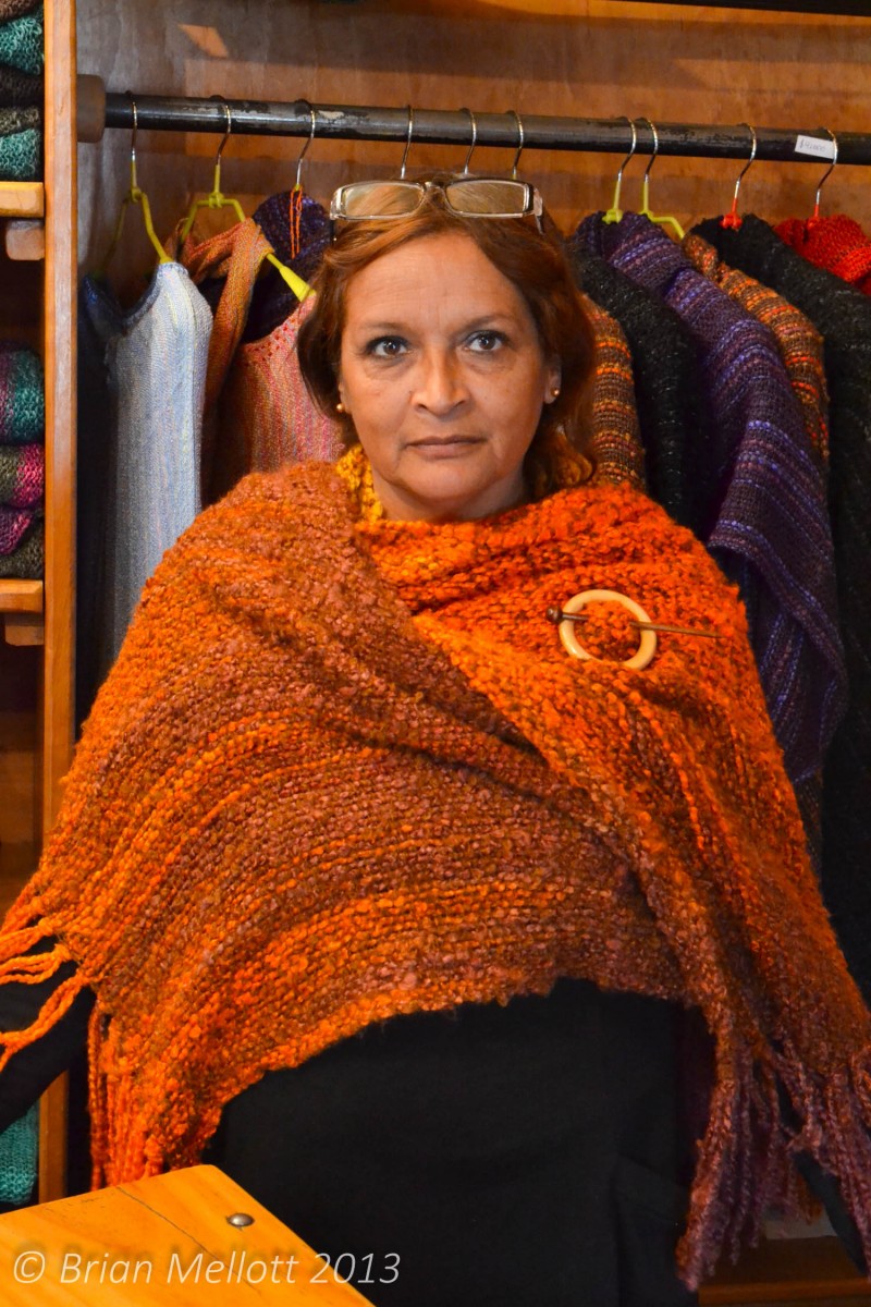 Woman in Shawl--Santiago, Chile